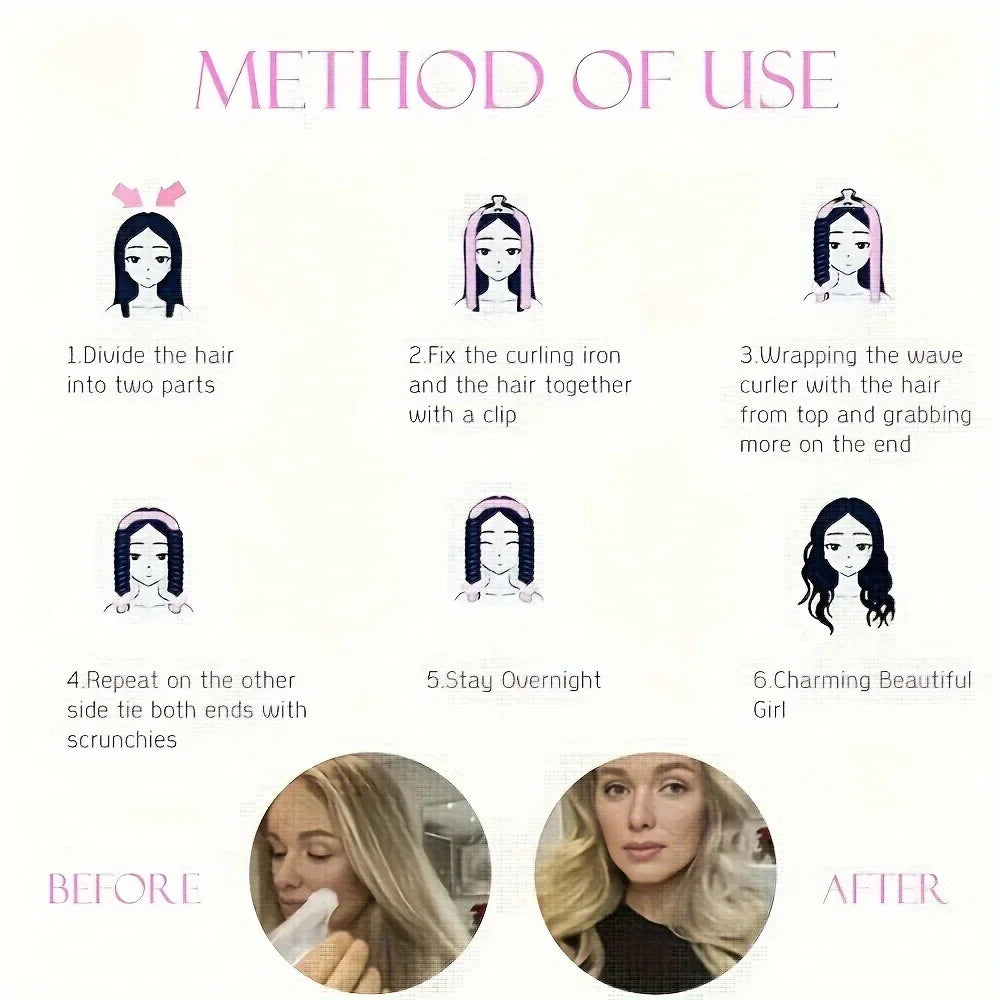 Overnight Satin Heatless Wave System