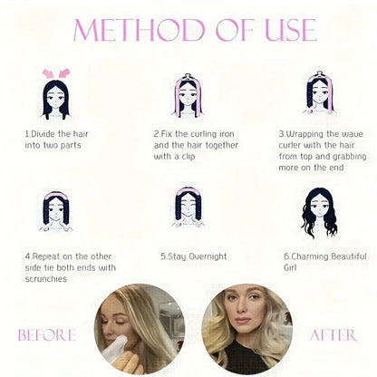 Overnight Satin Heatless Wave System